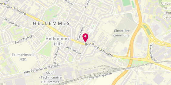 Plan de Century 21, 277 Rue Roger Salengro, 59260 Lille