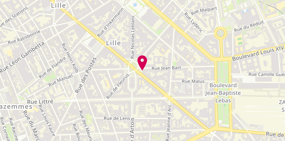 Plan de Agence de Lille, 17 Philippe Lebon, 59000 Lille