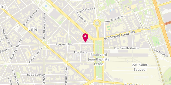 Plan de Jbg Immobilier, 33 Rue Jean Bart, 59000 Lille