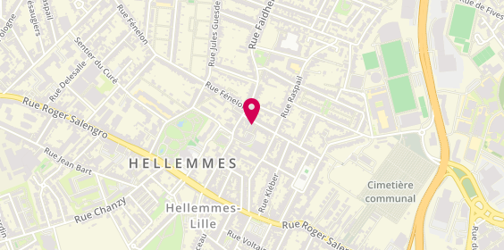 Plan de Agence immobilière c'Est Pour Ton Bien Hellemmes - Lille, 10 Rue Testelin, 59260 Lille