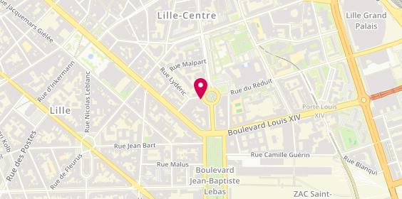 Plan de Cabinet Ledoux, 8 Bis place Simon Vollant, 59800 Lille