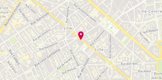 Plan de THIERY Marie-Louise, 194 Bis Rue Solférino, 59000 Lille