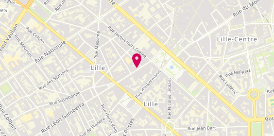 Plan de Orpi Agences No1, 40 Rue Léon Gambetta, 59000 Lille