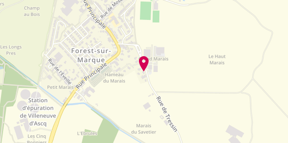 Plan de LAC IMMOBILIER - Immobilier sur la Pévèle et le Mélantois, 30 Rue de Tressin, 59510 Forest-sur-Marque