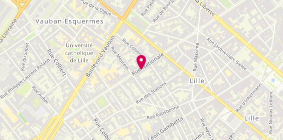 Plan de La Maison de l'Investisseur Lille, 205 Rue Nationale, 59000 Lille