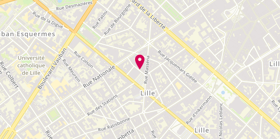 Plan de Abita, 25 Rue du Faisan, 59000 Lille