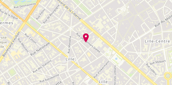 Plan de Immodern - Agence de Gestion - Location - Transaction, 41 Rue Jacquemars Giélée, 59800 Lille