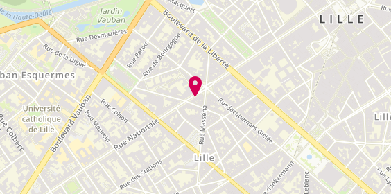 Plan de Nexim Immobilier, 133 Rue Nationale, 59800 Lille