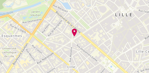 Plan de Laforet Immobilier, 134 Rue Nationale, 59800 Lille