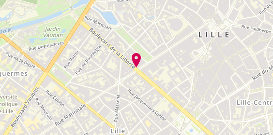 Plan de ABRINOR Immobilier Lille, 71 Boulevard de la Liberté, 59800 Lille