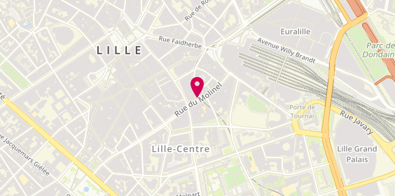 Plan de Citya Descampiaux Centre, 50 Rue du Molinel, 59800 Lille