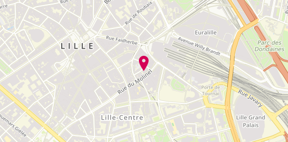 Plan de VDH Nord-Immobilier, 28 Rue du Molinel, 59800 Lille