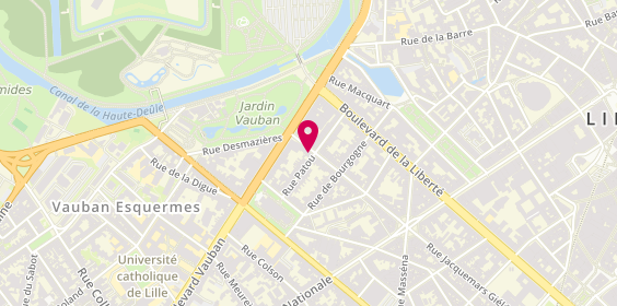 Plan de Defrance Immobilier, 14 Rue Patou, 59000 Lille