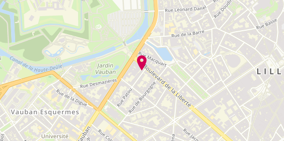 Plan de Catherine Pierret Immobilier, 12 Boulevard de la Liberté, 59800 Lille
