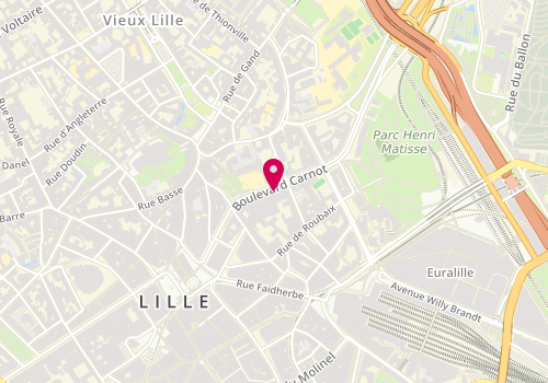 Plan de Timer Immobilier, 38 Boulevard Carnot Bureau 3, 59000 Lille