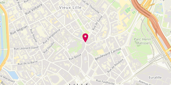 Plan de Le Lion Immobilier, 34 place du Lion d'Or, 59800 Lille