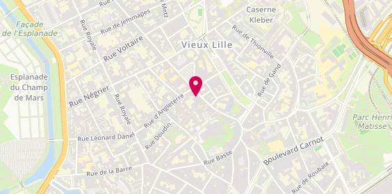 Plan de Century 21 Vieux-Lille, 81 Rue de la Monnaie, 59800 Lille