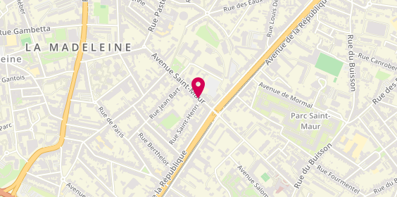Plan de Saint Maur Immobilier, 106 avenue Saint-Maur, 59110 La Madeleine