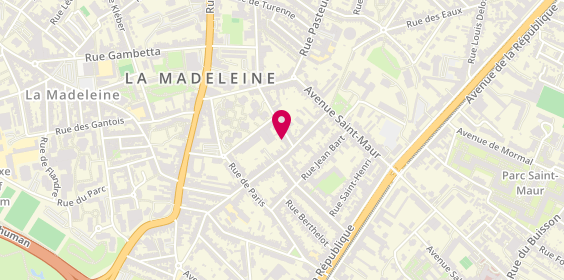 Plan de Cote Acheteur Nord, 34 Rue Carnot, 59110 La Madeleine