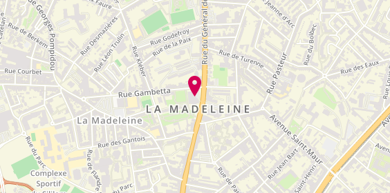 Plan de CREVEL Béatrice, 226 Rue du General de Gaulle, 59110 La Madeleine
