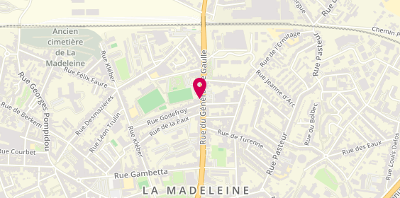 Plan de Lecoutre Immobilier - Gestion, Location, Vente - Agence immobilière LA MADELEINE depuis 1952, 237 Rue du Général de Gaulle, 59110 La Madeleine