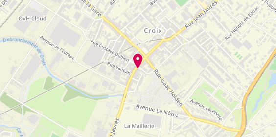 Plan de Immobilière de Croix, 17 Rue du Professeur Perrin, 59170 Croix