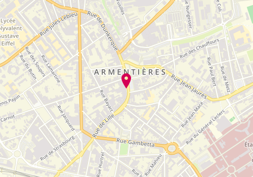 Plan de Citya Descampiaux Armentieres, 48 place du Général de Gaulle, 59280 Armentières