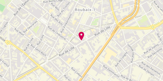 Plan de Appartements étudiants Julien MAURIN, 106 Rue de Lille 33 Rue Inkermann
2 Bis Rue des Arts, 59100 Roubaix