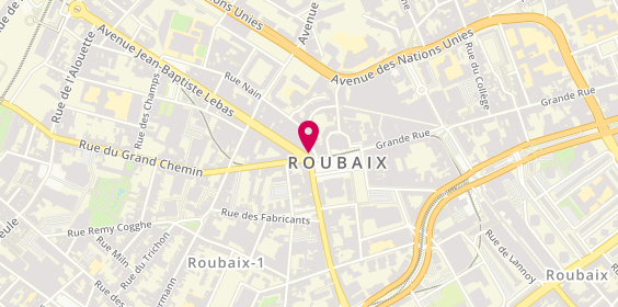 Plan de Square Habitat Roubaix, 2 Avenue Jean-Bapstiste Lebas, 59100 Roubaix
