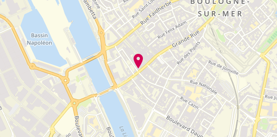 Plan de FONCIA | Agence Immobilière | Location-Syndic-Gestion Locative | Boulogne-Sur-Mer | R. de la Lampe, 25 Rue de la Lampe, 62200 Boulogne-sur-Mer