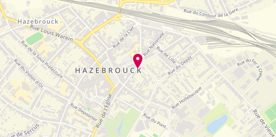 Plan de Agence des 3 Monts, 38 Rue de Rubecque, 59190 Hazebrouck