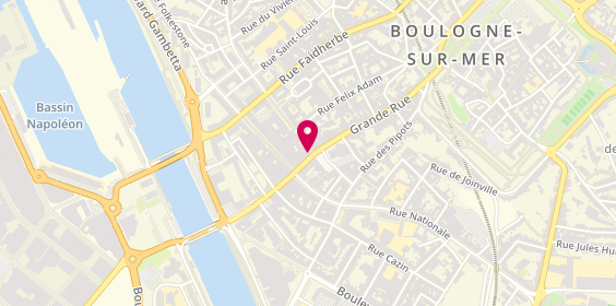 Plan de Orpi Agences No1, 1 Rue Adolphe Thiers, 62200 Boulogne-sur-Mer