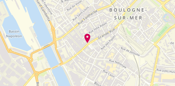 Plan de Stéphane Plaza Immobilier, 19 Grande Rue, 62200 Boulogne-sur-Mer
