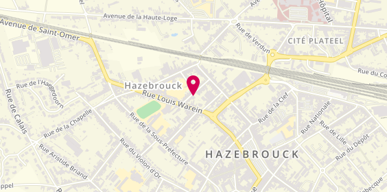 Plan de Agence Monniez Immobilier, 21 Rue Jacques Dehaene, 59190 Hazebrouck