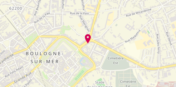 Plan de Agence Pauchet, 26 Rue de la Prte Neuve, 62200 Boulogne-sur-Mer