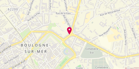 Plan de Agence Porte Neuve, 41 Rue de la Prte Neuve, 62200 Boulogne-sur-Mer