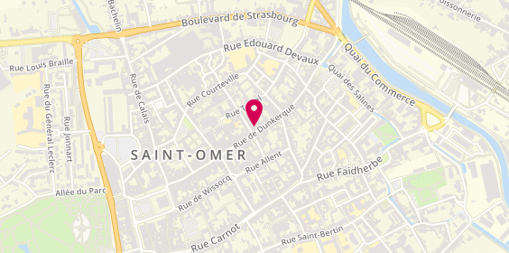 Plan de Agence Lafayette, 102 Rue de Dunkerque, 62500 Saint-Omer