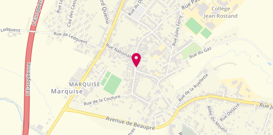 Plan de Agence Immouest Marquise, 31 Gd Rue place Louis le Sénéchal, 62250 Marquise
