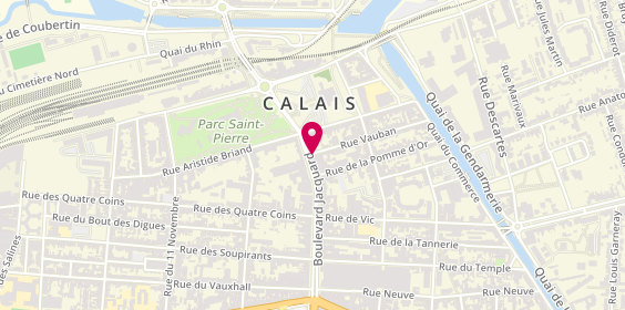Plan de Laforêt Calais, 106 Boulevard Jacquard, 62100 Calais