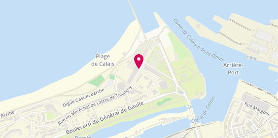 Plan de Agence de la Plage Calais, 56 Rue du Maréchal de Lattre de Tassigny, 62100 Calais