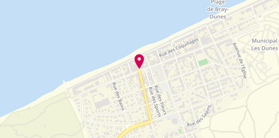 Plan de Agence des Dunes, 453 Boulevard Georges Pompidou, 59123 Bray-Dunes