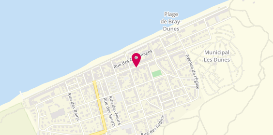 Plan de Era Agence de la Mer, 724 Boulevard Georges Pompidou, 59123 Bray-Dunes